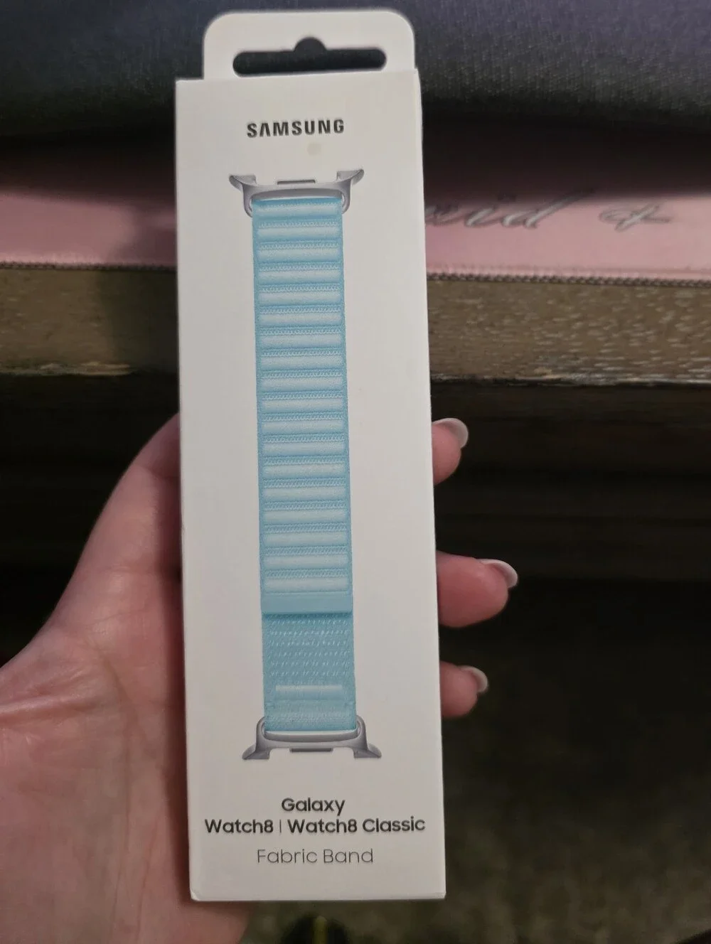 Samsung Light Blue Fabric Band for Galaxy Watch8/Watch8 Classic