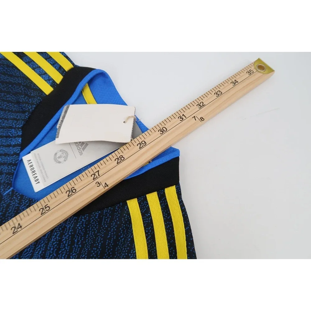 Adidas Mens Small 2021-22 Manchester United Third Soccer Jersey GM4616 Blue NEW‎