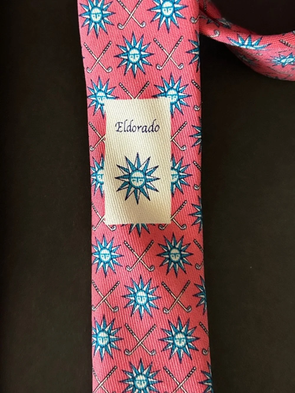 Classic Men's Red Patterned Silk Tie