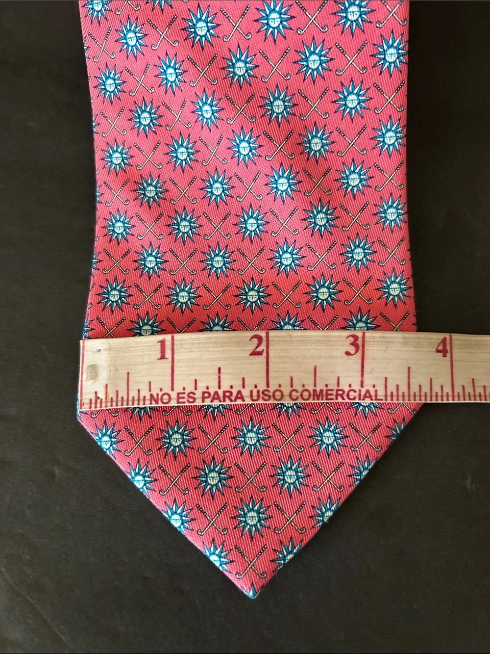 Classic Men's Red Patterned Silk Tie