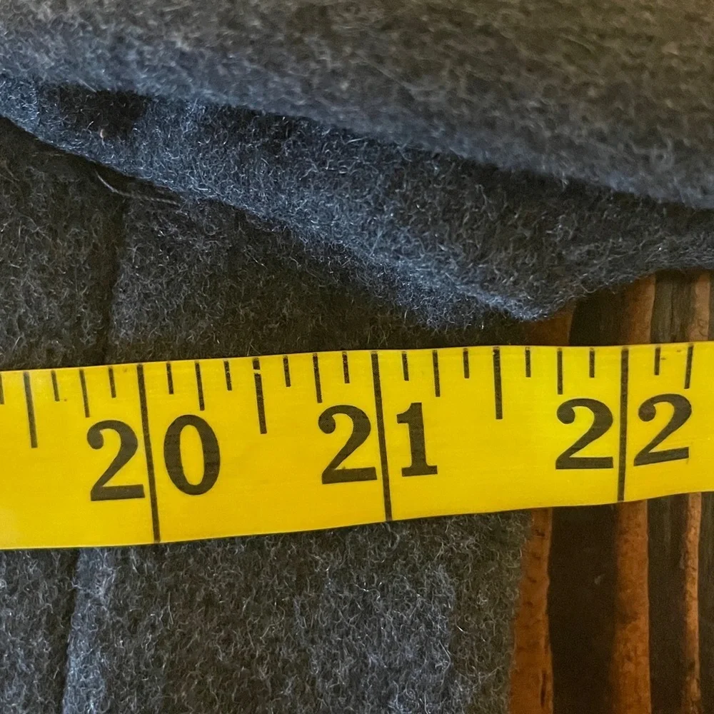 diVenedetto Cashmere Blend Vintage Charcoal Double-Breasted Men's Trench Coat