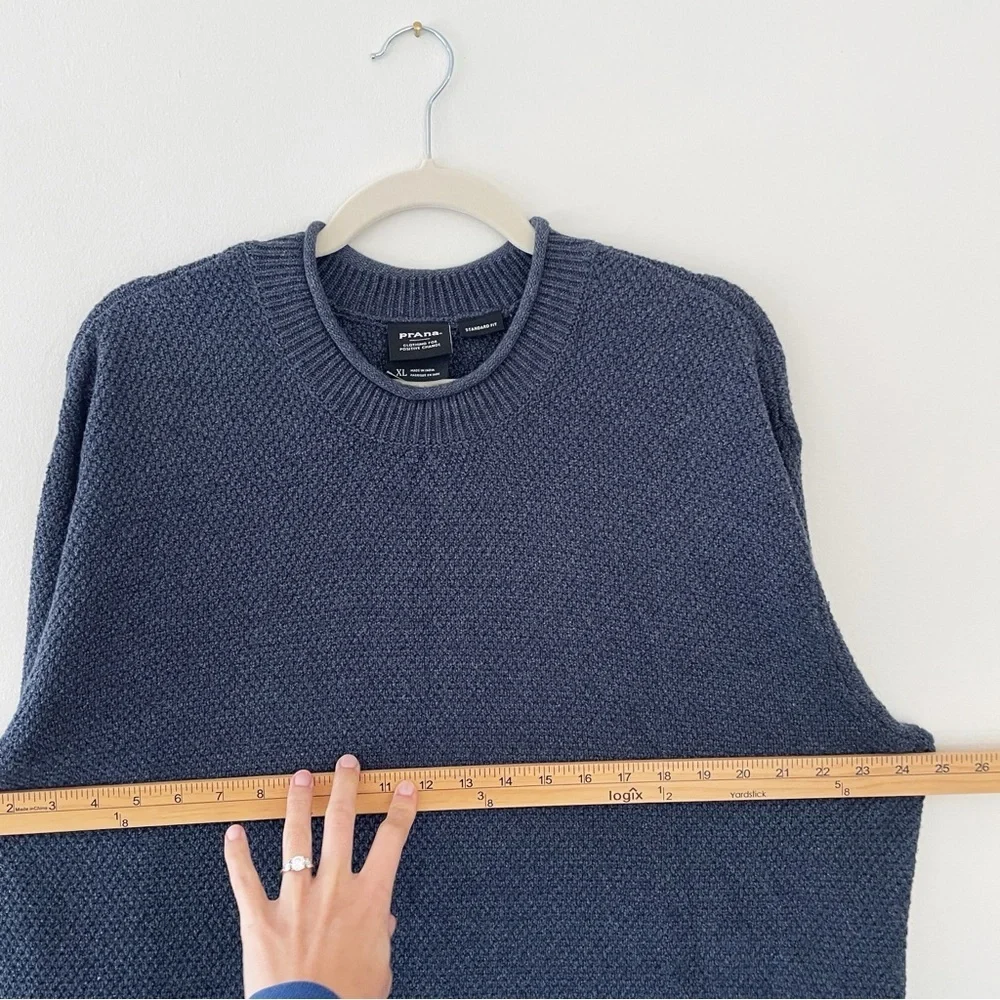 Prana Men’s Roll neck Sweater Forest Hills Knit organic cotton Fisherman XL Soft