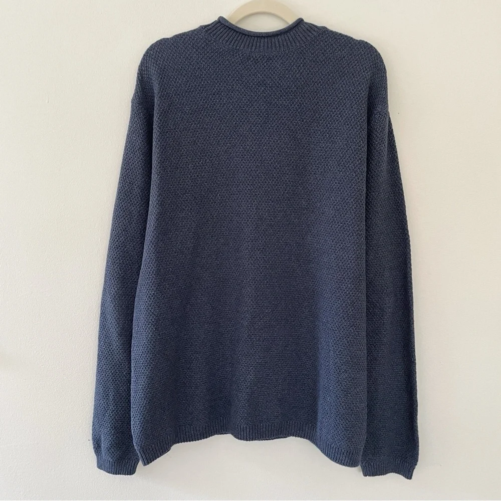 Prana Men’s Roll neck Sweater Forest Hills Knit organic cotton Fisherman XL Soft