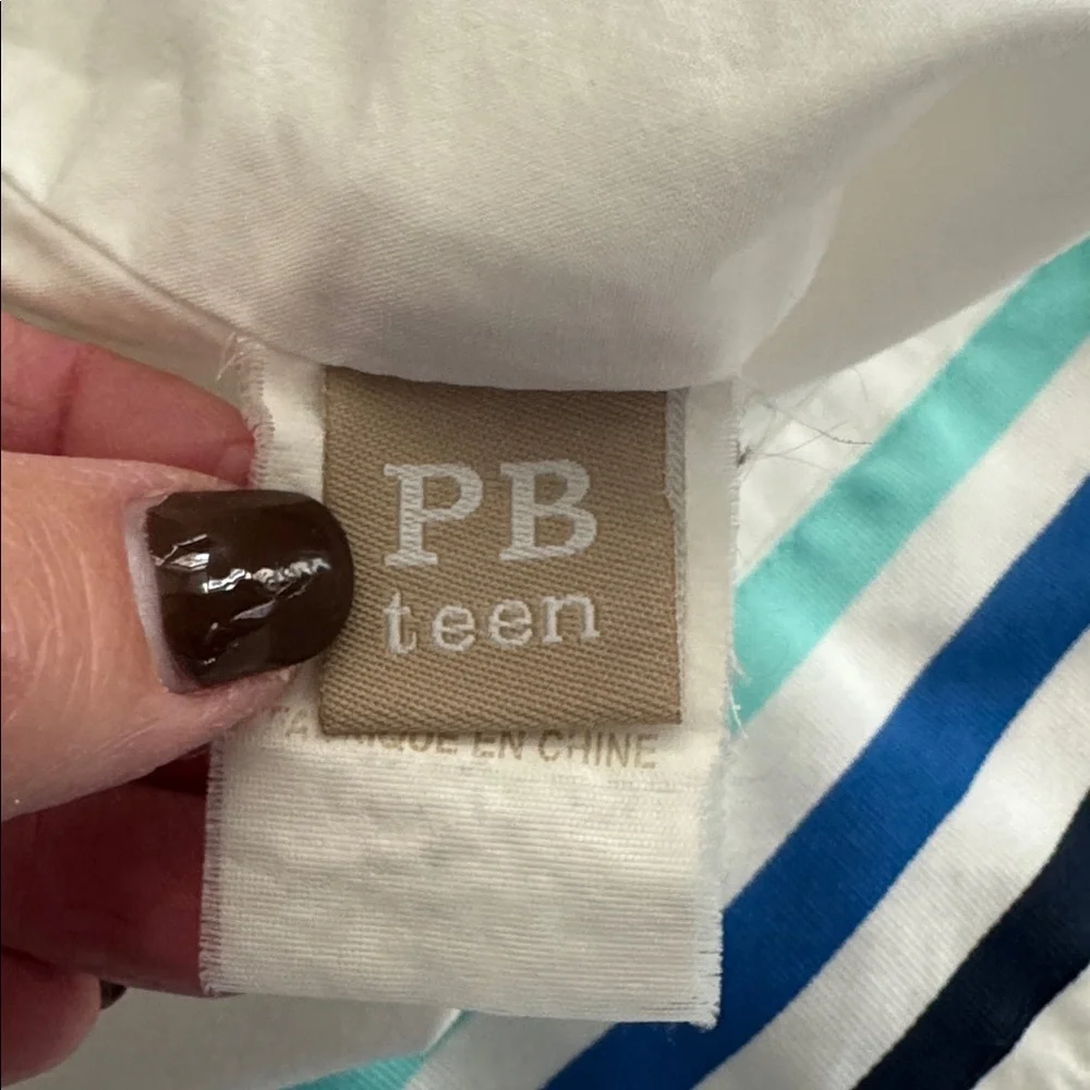 Pottery Barn Teen ribbon pillowcase very