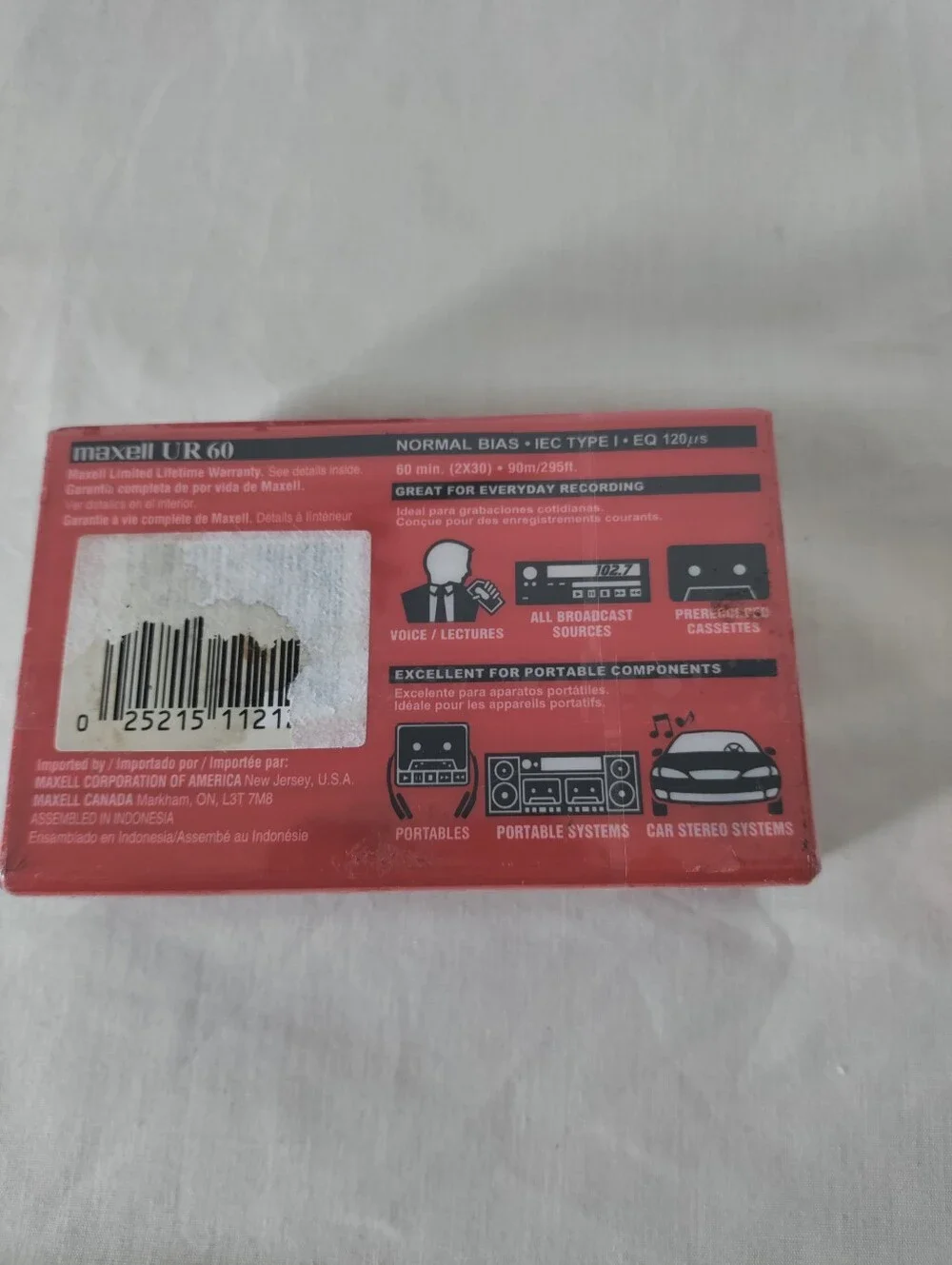 Blank Cassette 16 Lot, Sony C-60HFL (8) RCA RC60 (2) TDK Power CD 110 (2) Maxell