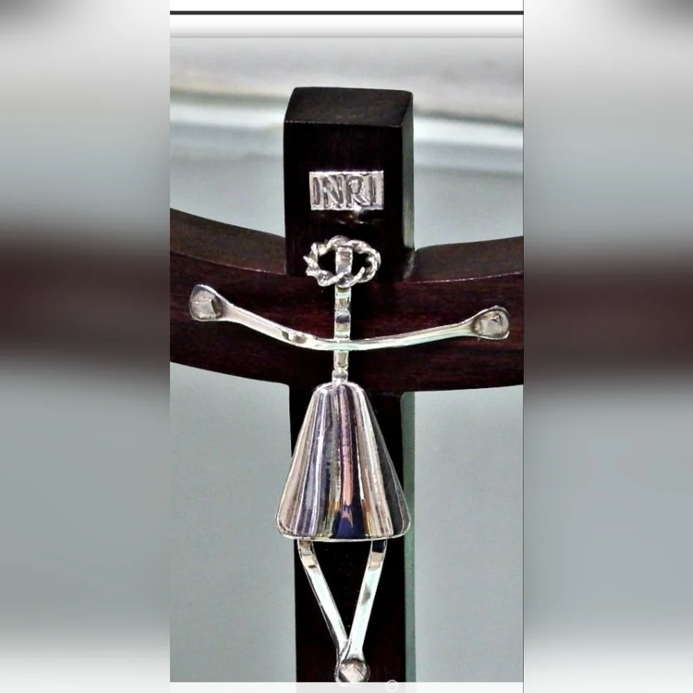 Crucifijo Xxs Silver 925,made Mexico.