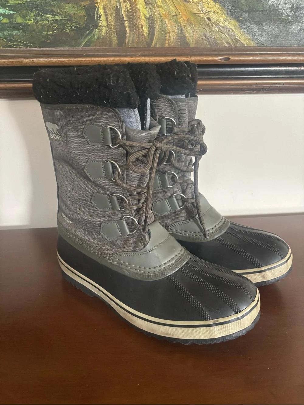 Sorel Gray and Black 1964 PAC™ Nylon Men's Winter Boot size 9