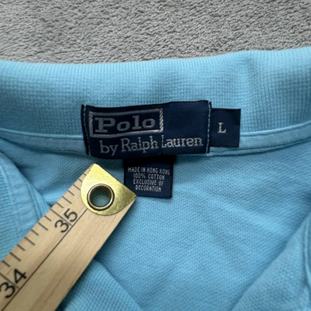 Polo Ralph Lauren Polo Shirt Mens Large Classic‎ Fit Pony Embroidered Short