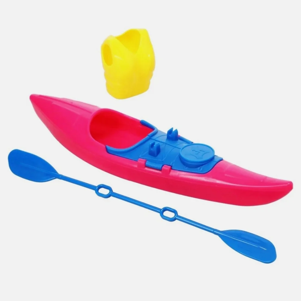 Barbie Water Kayak Sports Pink & Blue Set Rows and Life Jacket Girls Accessories