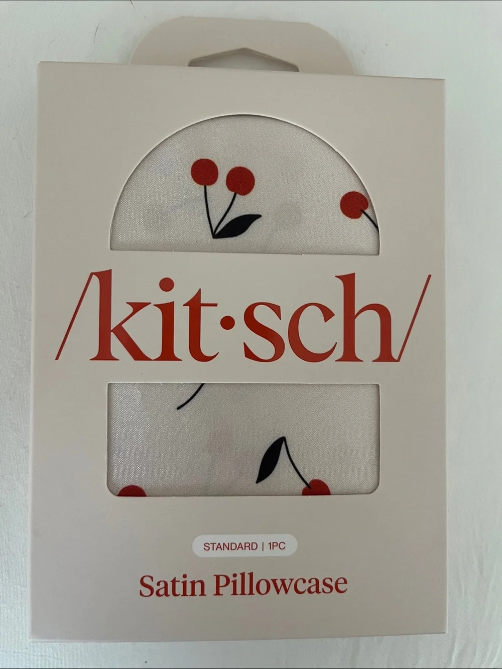 Kitsch Cherry Satin Pillowcase Standard