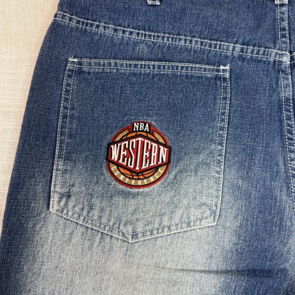 Vintage UNK Denim NBA Men's Shorts Denver Nuggets Carmelo Anthony #15 Baggy Y2K