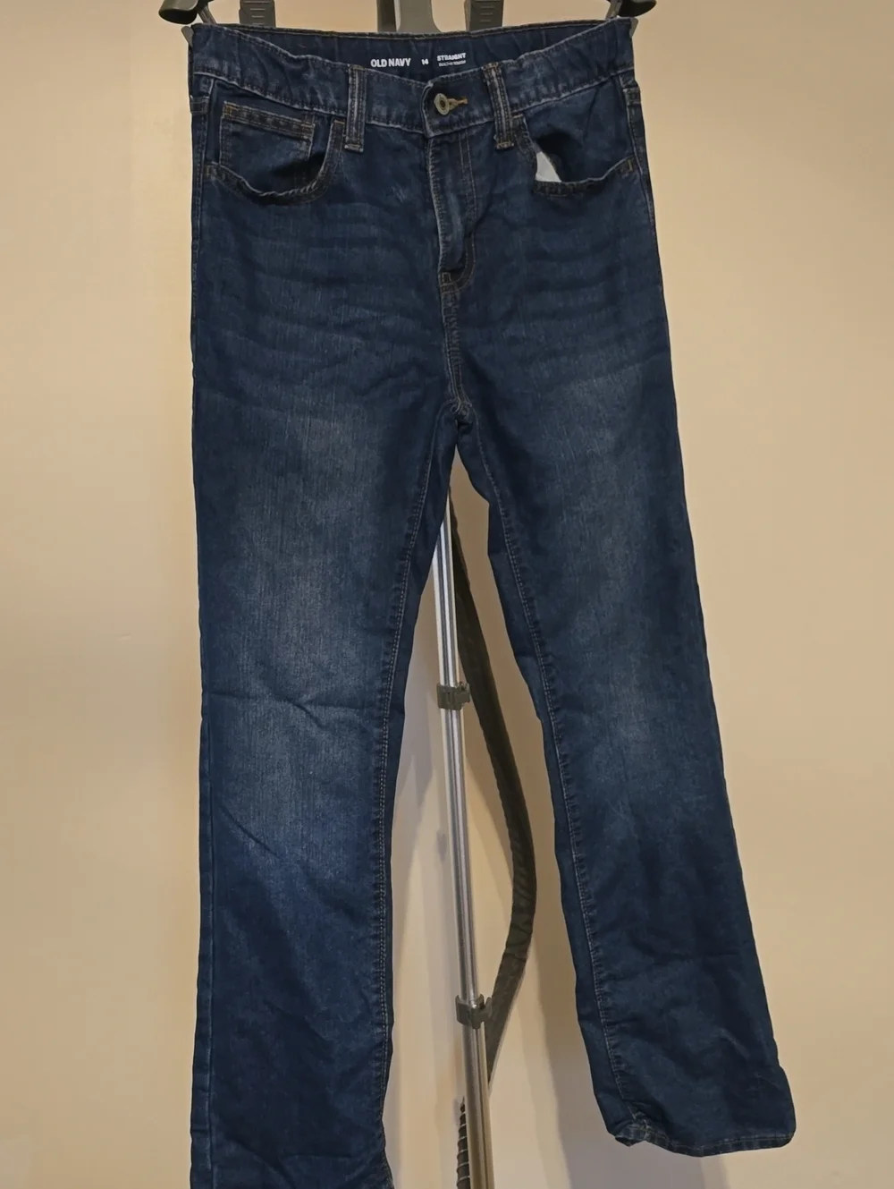 Old Navy Dark Blue Kids Straight-Leg Jeans