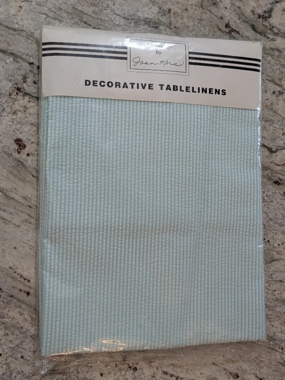 Vintage At Home With Joan Kors  Seersucker Tablecloth 50