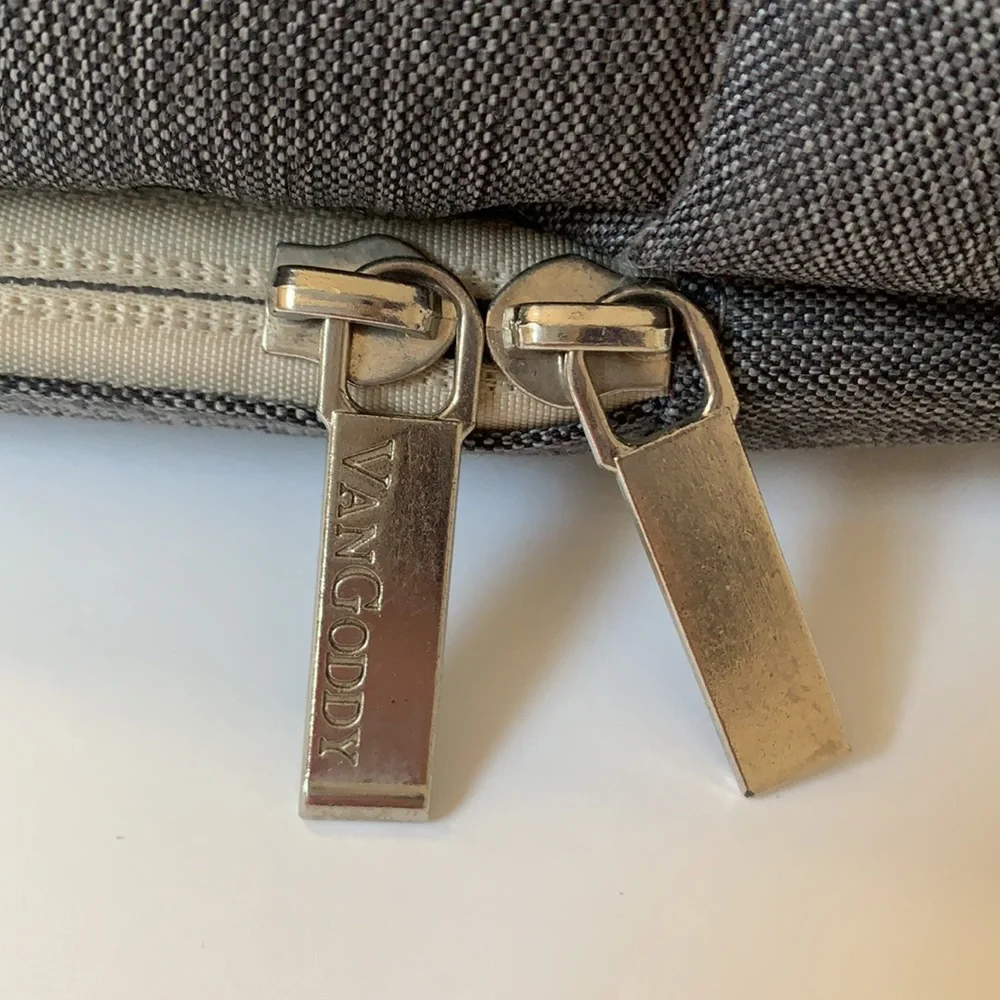 Van Goddy Hybrid 3-in-1 convertible briefcase portfolio backpack gray 14x10