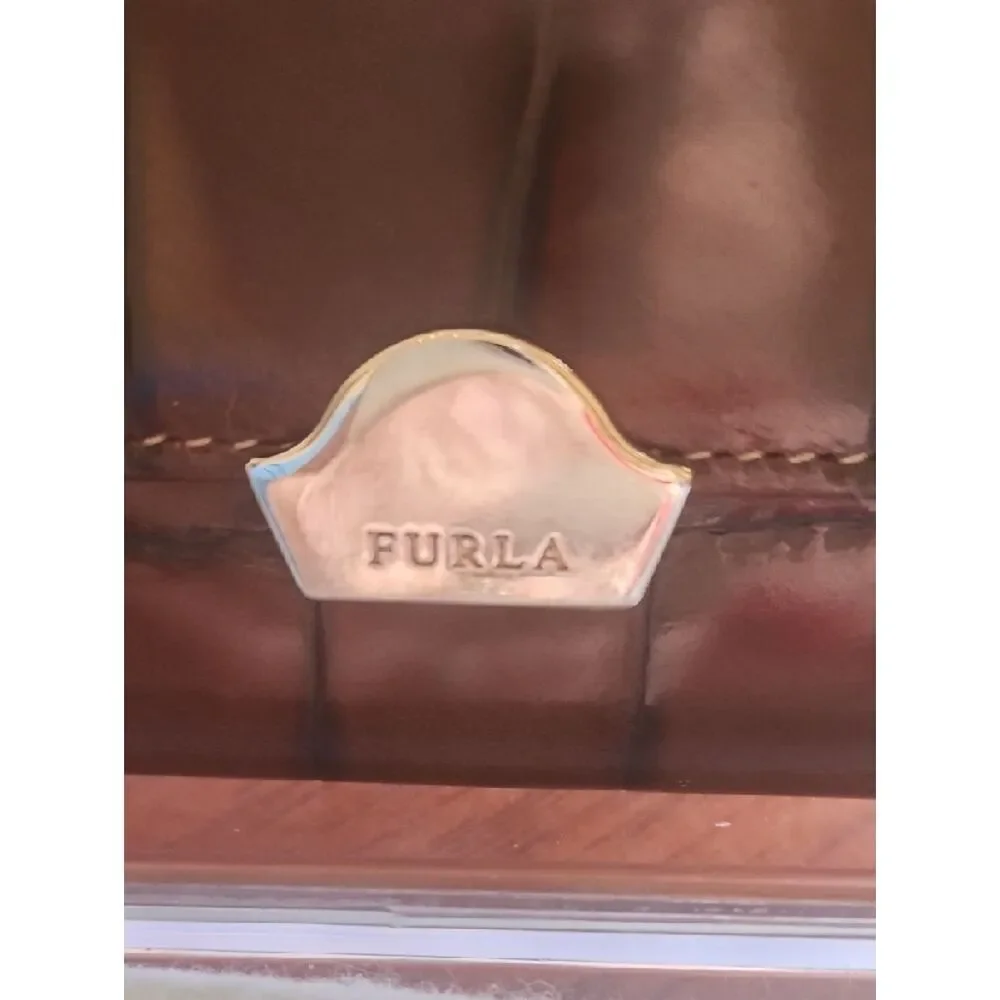 Furla croc embossed