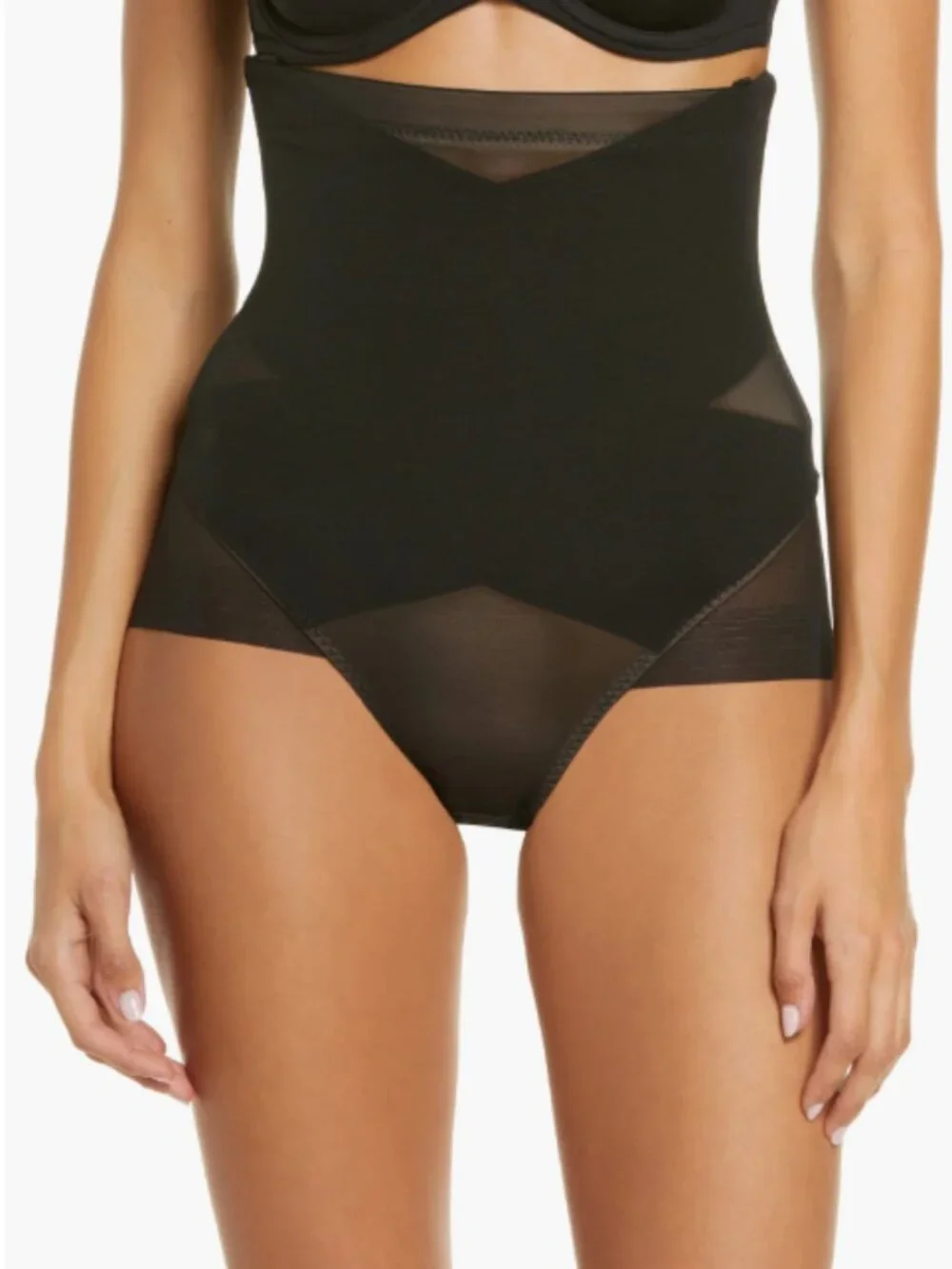 Honeylove SuperPower Brief Shapewear Medium Black High Compression NWOT