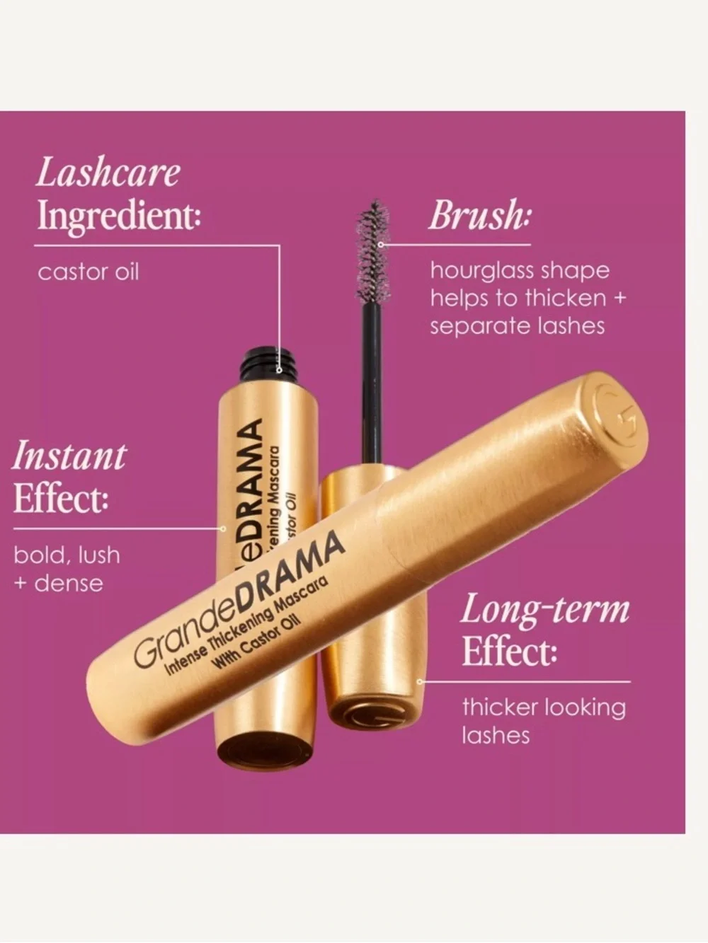 GrandeDRAMA Intense Thickening Mascara