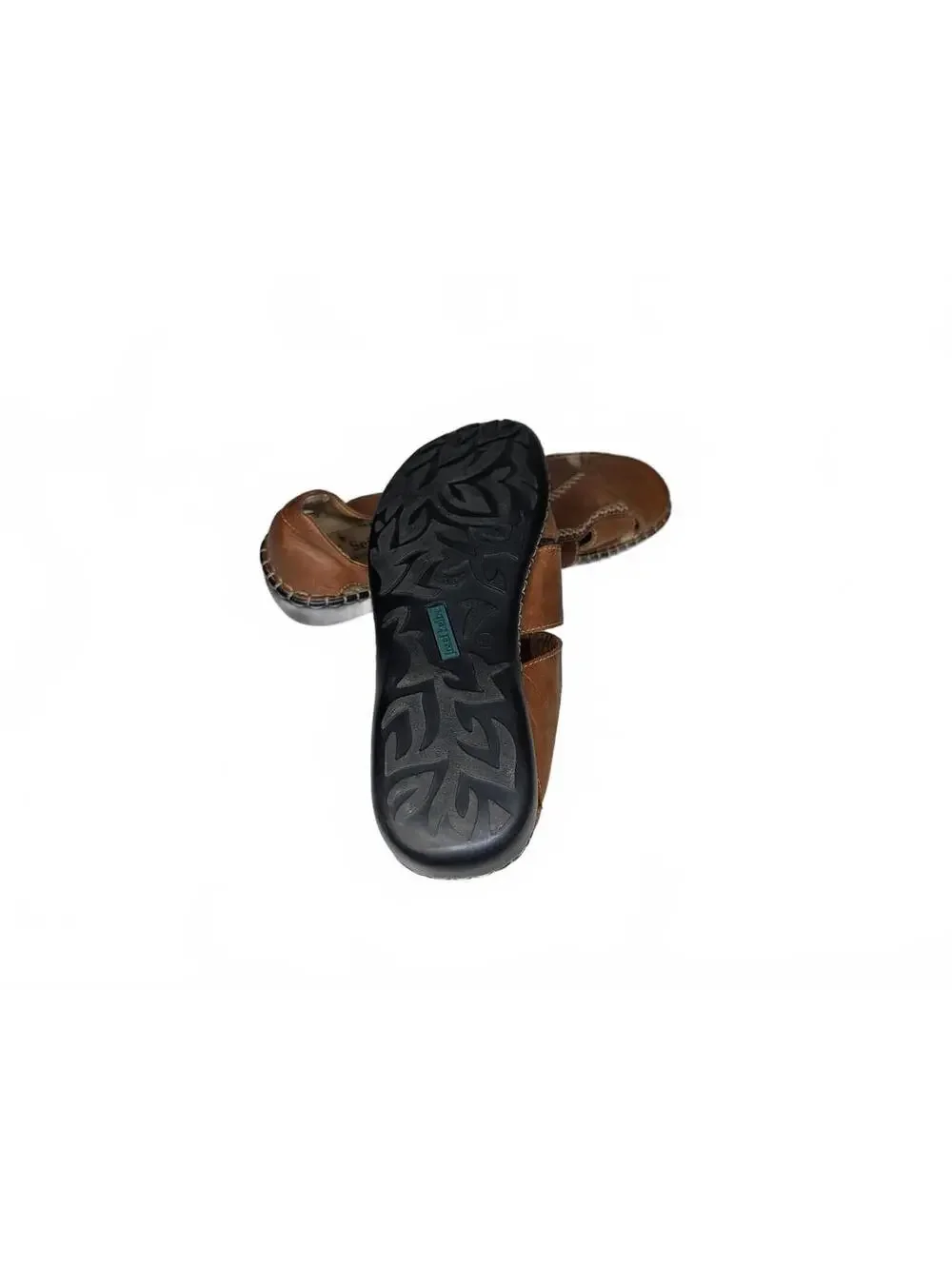 Josef Seibel Men's Brown Leather Fisherman Sandals EU 41
