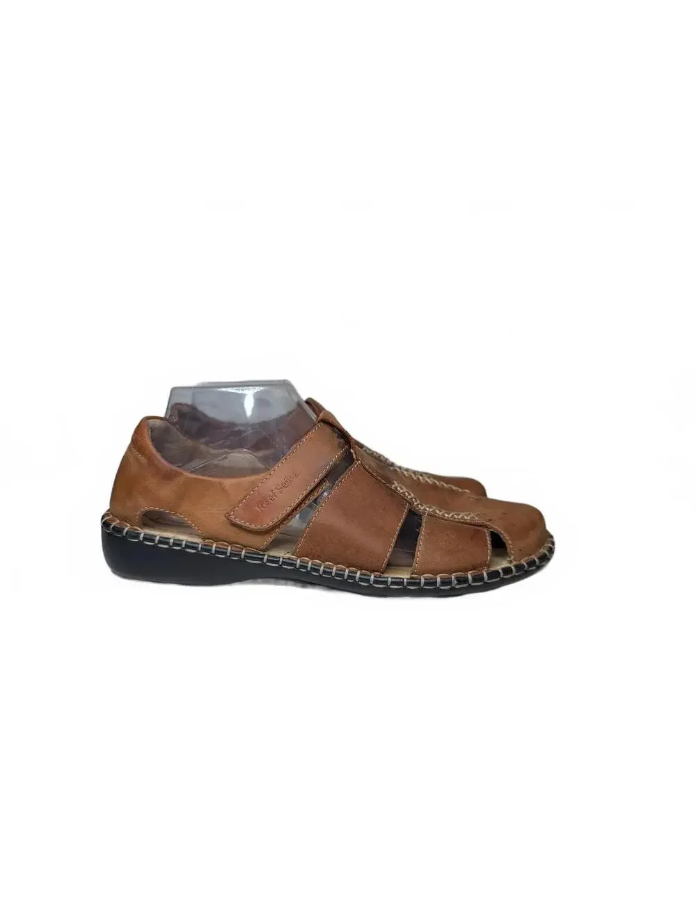 Josef Seibel Men's Brown Leather Fisherman Sandals EU 41