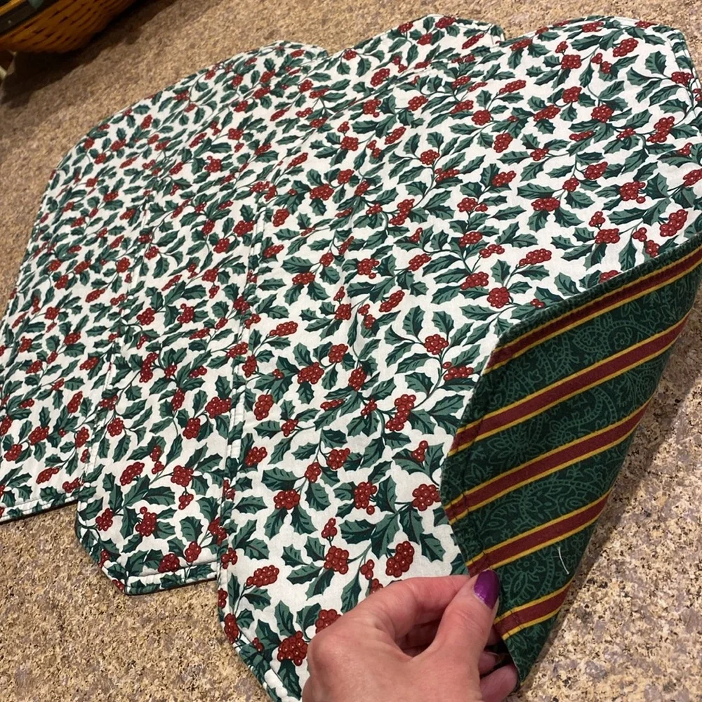 Longaberger holly stripe