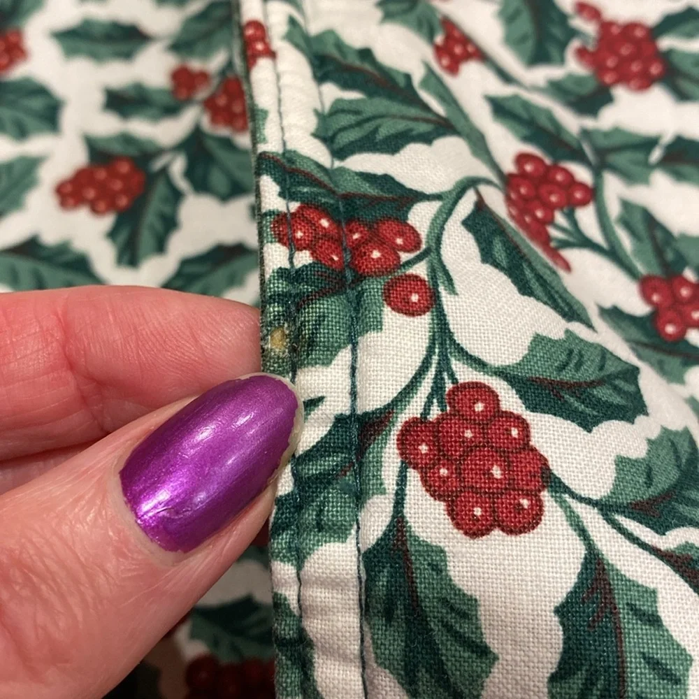 Longaberger holly stripe