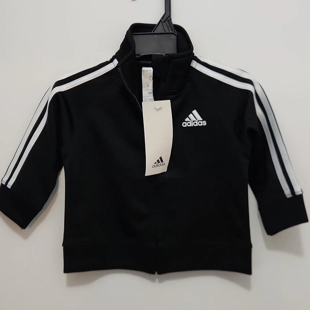 NWT Adidas Black Infant Track Jacket Size 6 months