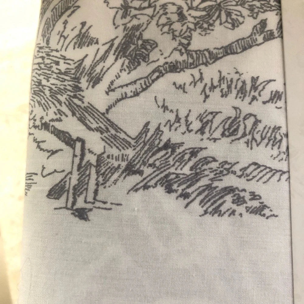 Cabbages & Roses London 4pc California KING Sheet set Country Toile Slate Grey