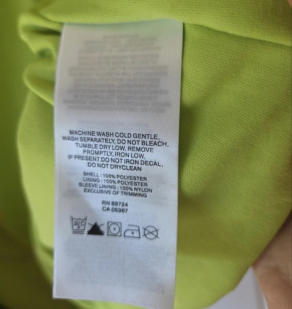Columbia Girls Jacket L Omni-Wick Pink and Lime Green Windbreaker