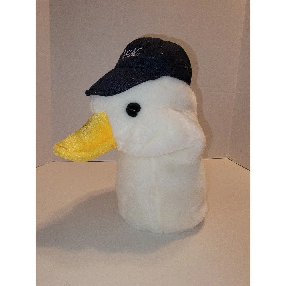 Aflac Plush Duck Head Golf Club Driver Cover Puppet with Aflac Cap Novelty