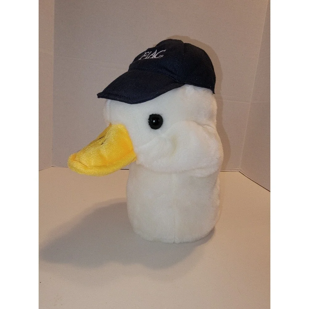 Aflac Plush Duck Head Golf Club Driver Cover Puppet with Aflac Cap Novelty