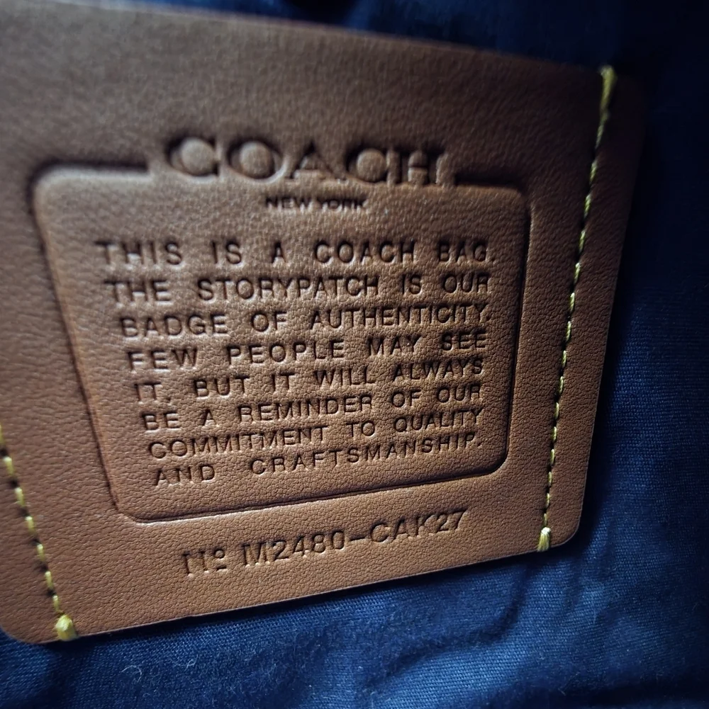 Coach Charter 24 In signature Denim
