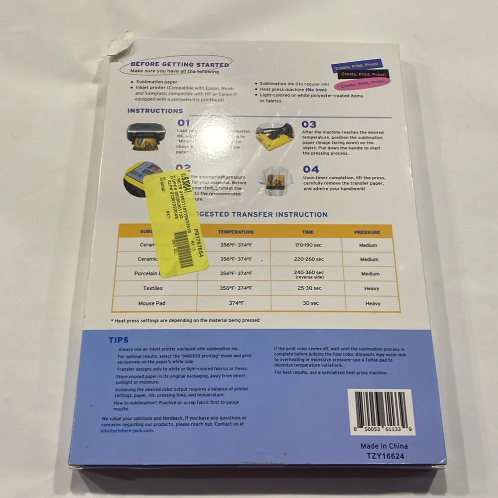 Target printers jack