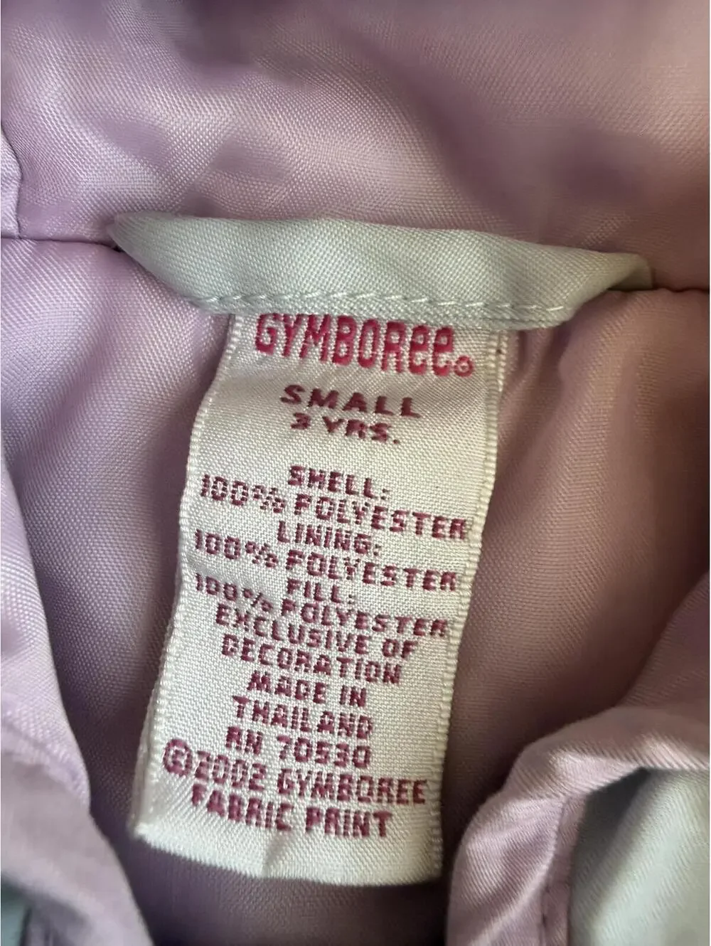 Gymboree vintage 2002