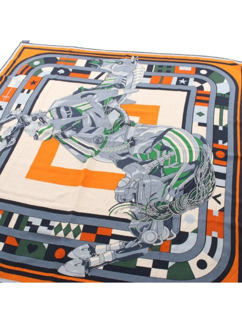 Hermes Scarf Carre 100 Robocabar Silk