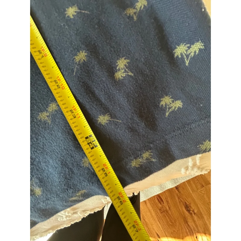 Banana Republic Polo Shirt men’s XL Blue tropical Palm Tree summer resort wear