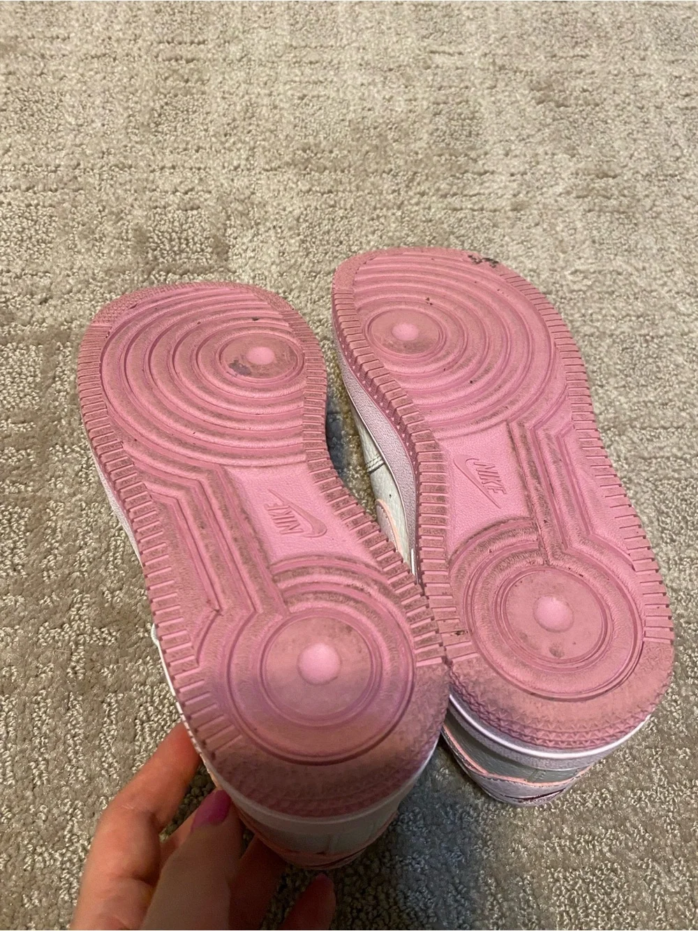 {Nike} Air Force 1 Low White Pink Foam ~ Size 3Y / EUR 35