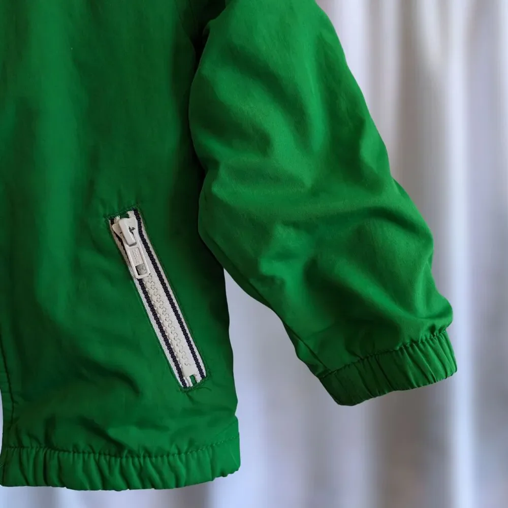 Toddler Boy Gymboree Hooded Green Zip Jacket Size 12-24 months