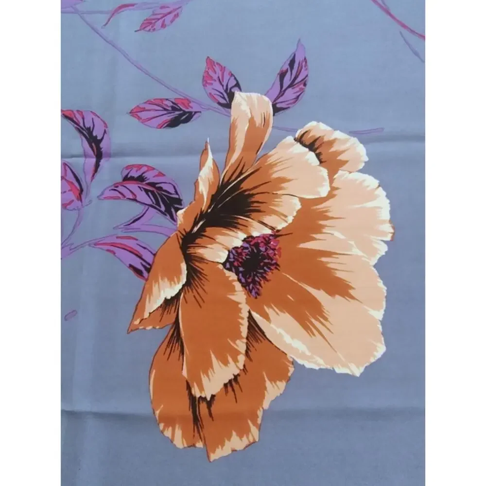 Dior floral vintage pastel silk scarf large EUC