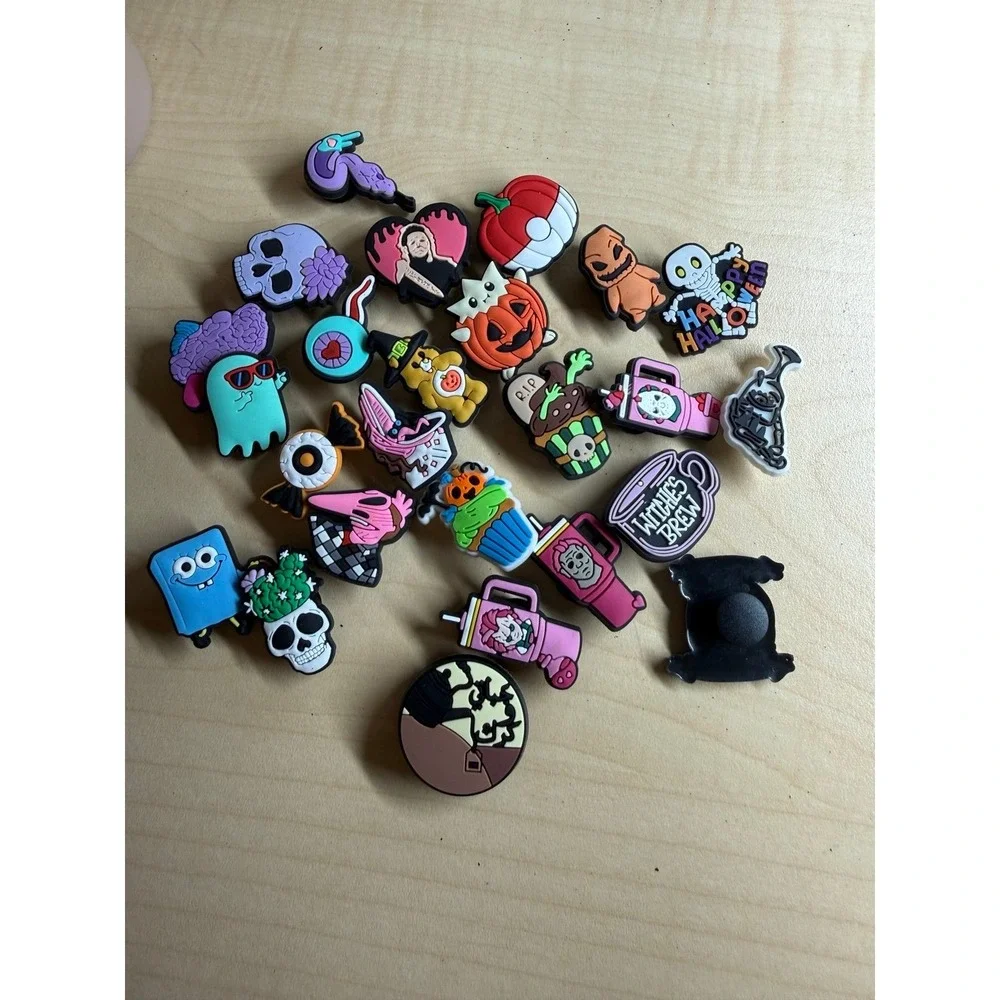 Halloween Croc Charms Lot 20+ Spooky Ghost Pumpkin Horror Jibbitz Shoe Charms