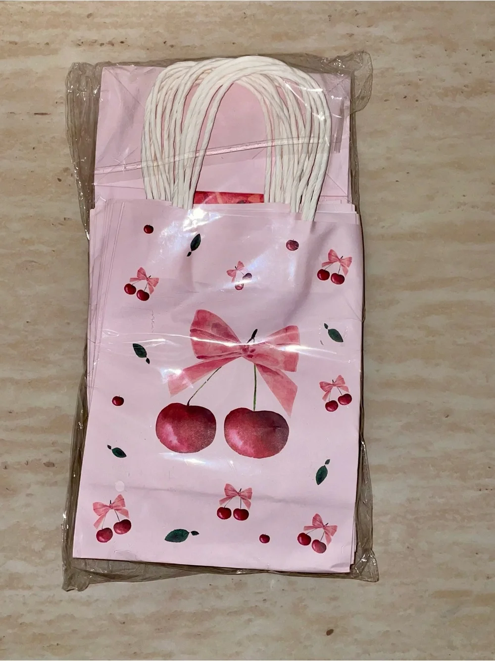 Cherry Print Party Goodie Bags