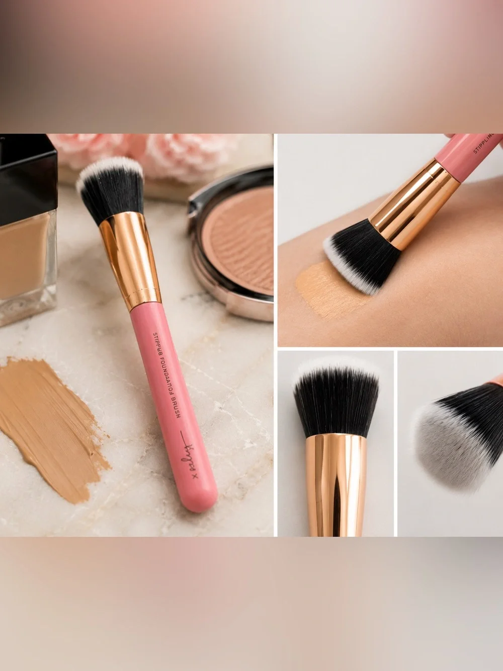 Mally XO Stippling Foundation Brush Set of 5 NIP ✨
