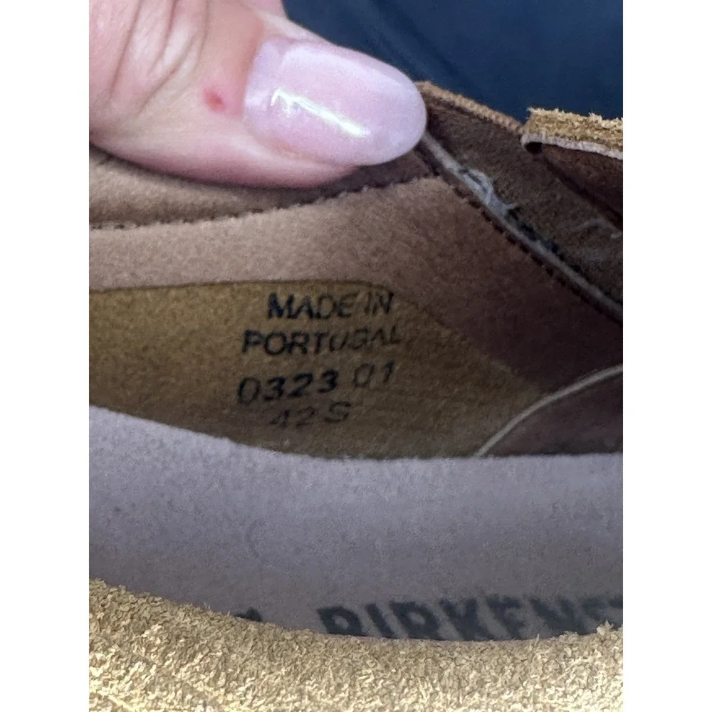 Birkenstock Oswego Low top suede sneaker shoes tan NWOB Women sz 11 Men Sz 9 (42
