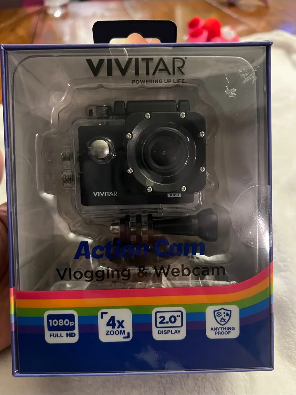 Black Action Cam – 1080p Vlogging & Webcam
