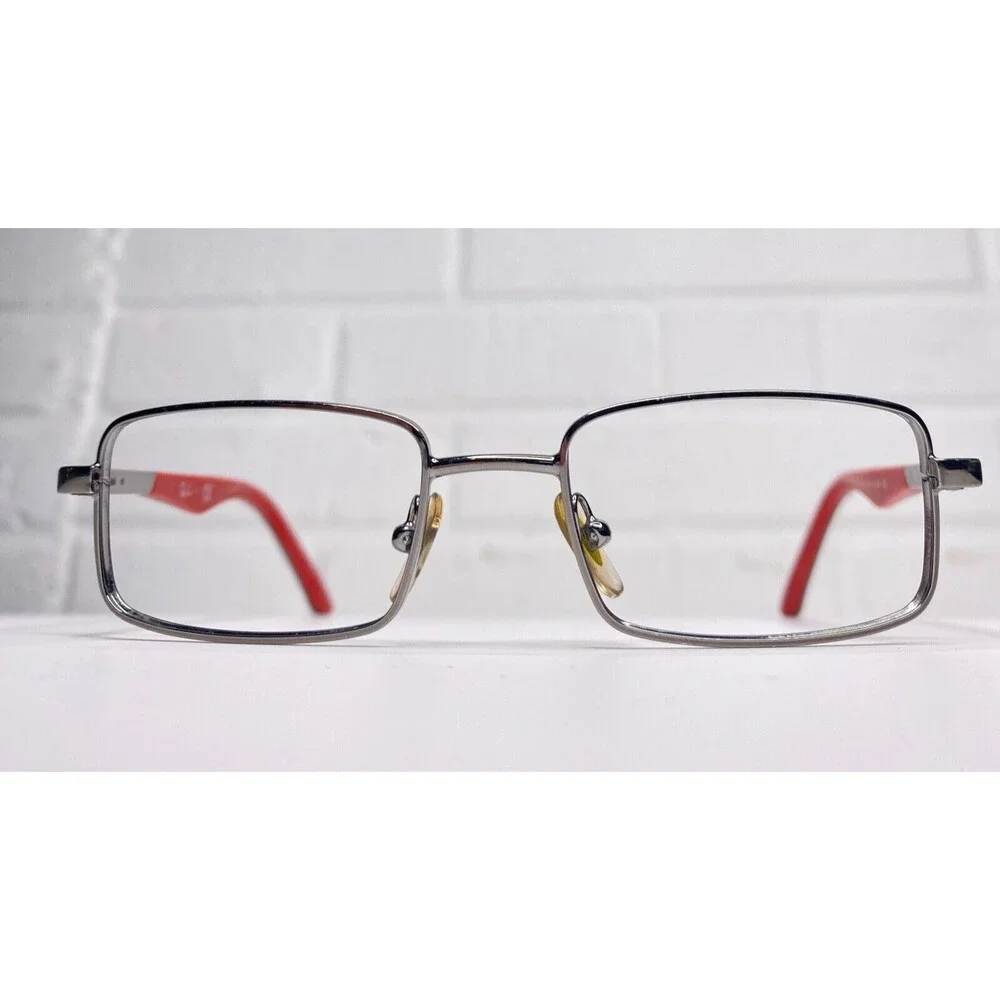 Ray-Ban RB1033 4008 Kids Eyeglasses Frames Silver Wire Red Gray 45-16-125 600