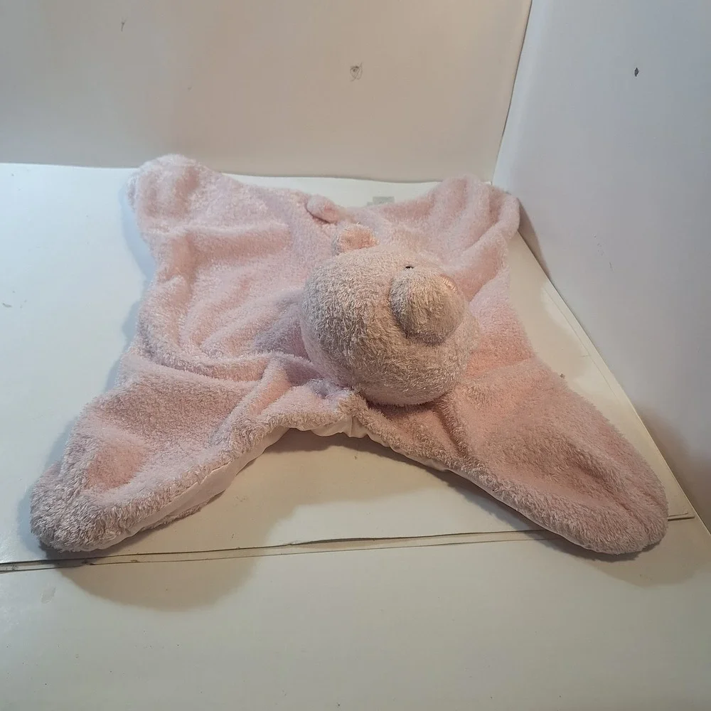 Baby Gund Sweekins Comfy Cozy Hideaways Pink Teddy Bear Satin‎ Pillow Lovey Zip