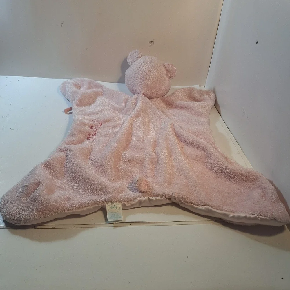 Baby Gund Sweekins Comfy Cozy Hideaways Pink Teddy Bear Satin‎ Pillow Lovey Zip
