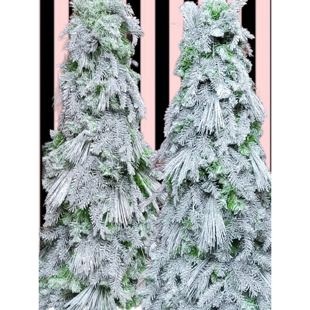 Victoria's Secret Christmas Tree Store Display 4 Ft‎ Tall Silvery Green 2 avail
