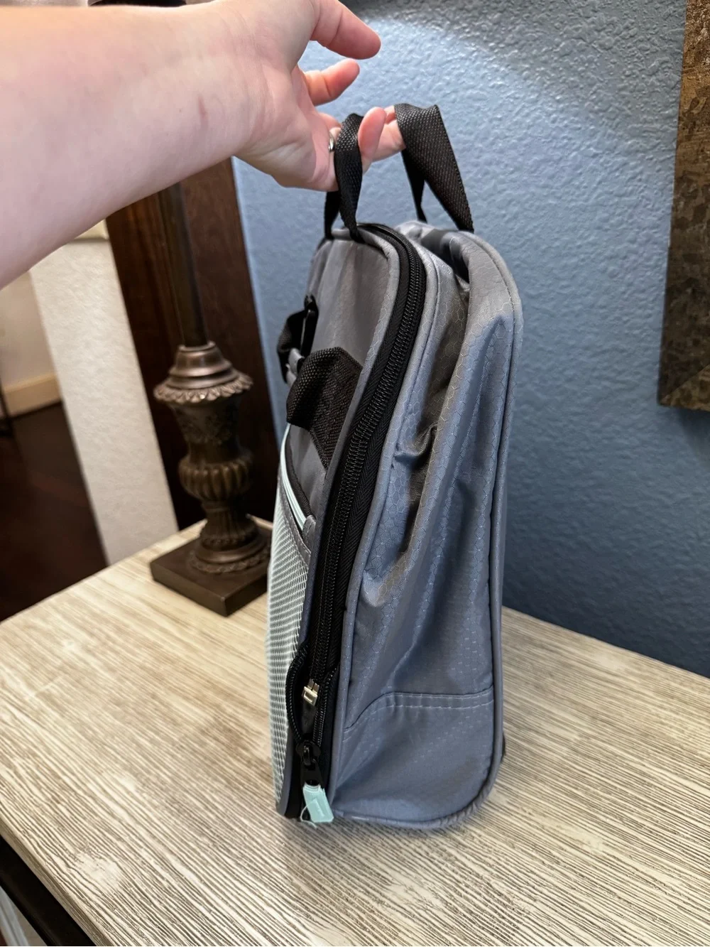 Protege Gray Collapsible Rolling Duffel Bag