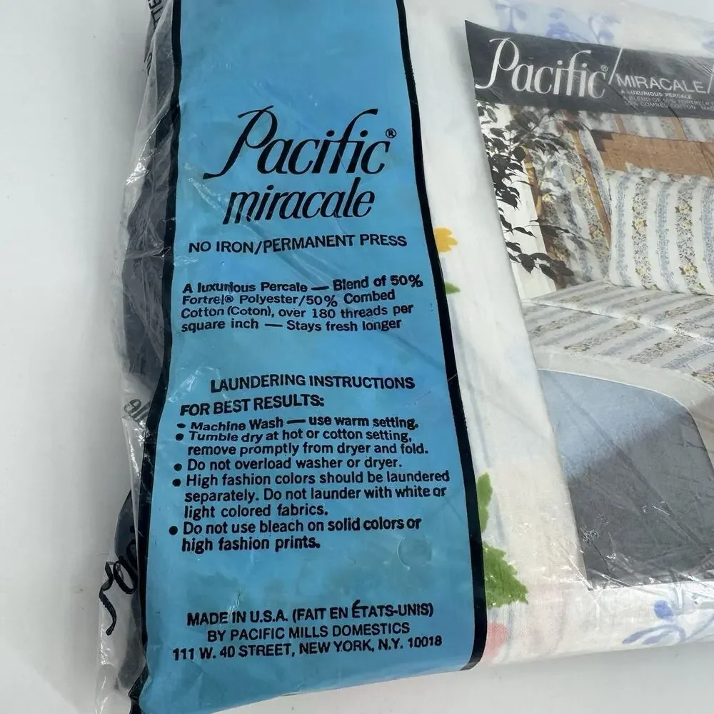 Pacific Linens tags sheet
