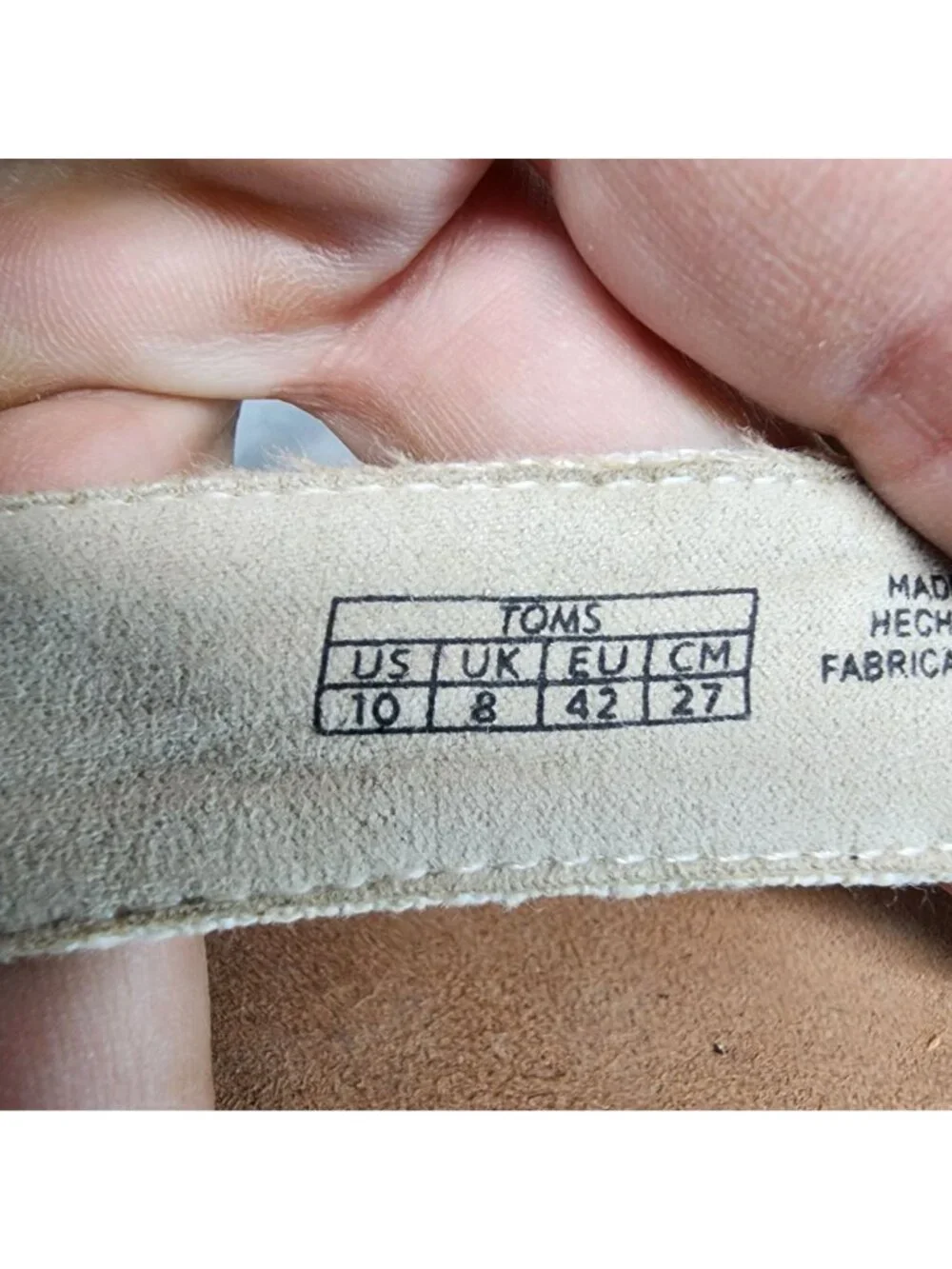Toms size womens
